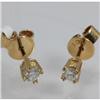 Image 1 : Genuine 0.305 ctw Diamond Earring 18kt Gold-Yellow 