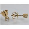 Image 2 : Genuine 0.305 ctw Diamond Earring 18kt Gold-Yellow 