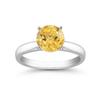 Image 1 : Genuine 0.85 ctw Citrine Solitaire Ring 14kt Gold-White