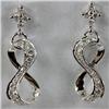 Genuine 0.410 ctw Diamond Earring 18kt Gold-White