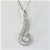 Image 1 : Genuine 0.69 ctw Diamond Pendant 18kt Gold-White