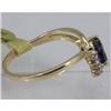 Image 2 : Genuine  0.58 ctw  Iolite Ring  14KT Yellow Gold  Ring Size  7.5