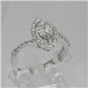 Image 2 : Genuine  0.67 ctw Diamond Ring 18KT White Gold 