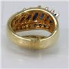 Image 2 : Genuine  2.02 ctw Sapphire & Diamond 14KT 2 Tone Ring Size 6.5