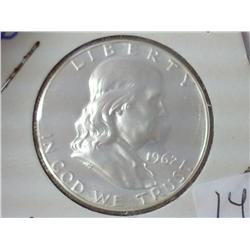 1962 FRANKLIN HALF PROOF