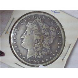 1890-CC MORGAN SILVER DOLLAR