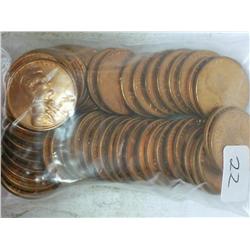 50-1959-D LINCOLN CENTS (UNC)