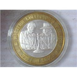 SAMS TOWN $10 GAMING TOKEN SILVER (UNC)