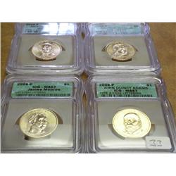 2008-P ADAMS, MONROE, VAN BUREN, JACKSON $'S