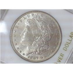 1887 MORGAN SILVER DOLLAR (UNC)
