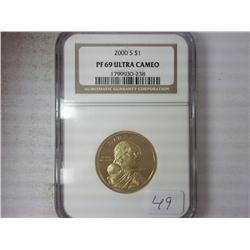 2000-S SACAGAWEA DOLLAR NGC PR69 ULTRA CAMEO