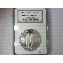 2004-P LEWIS AND CLARK DOLLR NGC PR69 ULTRA CAMEO