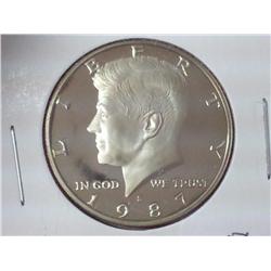 1987-S KENNEDY HALF GEM PROOF