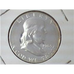 1963 FRANKLIN HALF PROOF