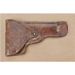 Flap holster with border tooling circa 1910-30’s,  found with Remington model 51. Good condition,  b