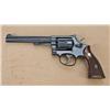 Image 1 : Smith & Wesson K22 target model revolver, blued  finish, 6” barrel, checkered wood medallion grips, 