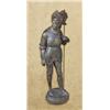 Image 1 : Terra-cotta statue of knight in armor entitled  Bois Guilbert. 19th to early 20th century, shows a  