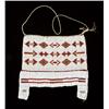 Image 1 : Beaded neck piece of American Indian origin,  measuring approx. 8-1/2” by 9”. Red, green, greasy  ye