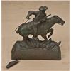 Image 1 : Cast metal Winchester rider used for promotion by  Winchester, good condition, other than tail broke