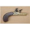 Image 2 : Centerhammer flintlock pocket pistol signed  Mortimer, London. The pistol measures approx.  5-3/8” o
