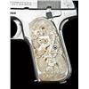 Image 4 : Colt 1903 .32 ACP caliber semi-automatic pistol  renickel finish, magnificent double raise carved  o