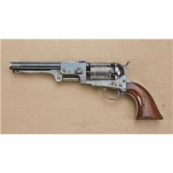 Colt 3rd model Dragoon, civilian series, 4-screw,  cut for shoulder restock, London address, British