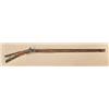 Image 1 : American flintlock “Kentucky” style rifle, signed  L. Schillits on barrel. 42” barel, 57-1/4”  overa
