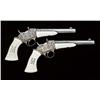 Image 2 : Pair of 1871 Remington .50caliber centerfire  rolling block pistol fully and finely NY engraved  in 