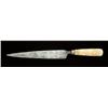 Image 1 : Spanish Catalan style dagger with finely carved  ivory grip circa 17th to 18th century. Blade  appro
