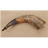 Image 1 : Authentic French and Indian War Period carved map  horn by identified Pointed Tree Carver, circa 175