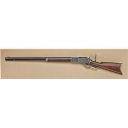Winchester model 1876 lever-action rifle, .40-60  caliber, 28” round barrel, full mag, rifle butt,