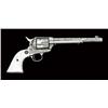 Image 2 : Colt Single Action Army revolver, .45 caliber,  7-1/2” barrel, factory engraved, nickel finish,  med