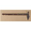 Image 1 : Important and early pipe tomahawk with spontoon  head, tacked shafted, pewter tokens, embosses  spot