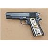 Image 2 : Colt Commander .45 acp caliber, semi-automatic  pistol, blued finish, custom jeweler made &  engrave