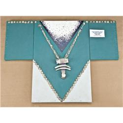 Pacific Northwest Indian Chief’s necklace circa  early to mid 19th century on display mount. Shows  