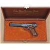 Image 1 : Colt Woodsman match target .22 caliber  semi-automatic pistol, factory style A-engraved,  blued fini