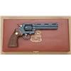 Image 2 : Colt Python .357 magnum caliber revolver, factory  engraved, blued finish, select checkered wood  me