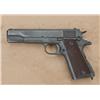 Image 1 : Early WWII Colt model 1911A1, .45 acp caliber,  semi-automatic pistol, parkerized finish, military  