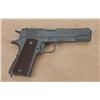 Image 2 : Early WWII Colt model 1911A1, .45 acp caliber,  semi-automatic pistol, parkerized finish, military  