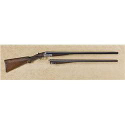 Anson & Deeley’s patent, 12ga, double barrel  shotgun, two barrel set, serial #20227. The first  bar