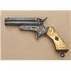 Image 1 : 19th century copy or Brevette of Sharps 4-barrel  derringer, fancy gold inlay, ivory grips, signed  