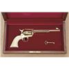 Image 1 : Colt single action army revolver, .45 caliber,  7-1/2” barrel, full gold plated, one-piece  screwles
