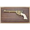 Image 2 : Colt single action army revolver, .45 caliber,  7-1/2” barrel, full gold plated, one-piece  screwles