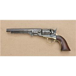 Colt 1862 Pocket navy, .36 caliber percussion,  6-1/2” barrel, rebrowned finish, wood grips,  serial