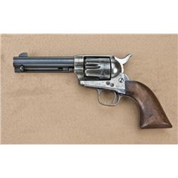 Colt Single Action Army revolver, US martially  marked, .45 caliber, 4-3/4” barrel, blue and case  h