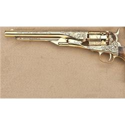 Limited edition Colt 1860 Army revolver, .44  caliber percussion, showing Col. Samuel Colt in  banne