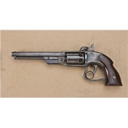Savage .36 caliber ring-trigger revolver, Civil  War era, brown finish, old replacement hand-made  g