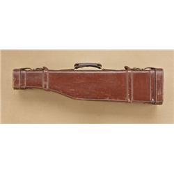 Leg of Mutton double carrying case for two  shotguns with 28” barrels or shorter. Parkers fit  nicel
