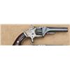 Image 2 : Smith & Wesson first-model second-issue .22  caliber revolver, blue and silver finish, varnish  rose