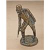 Image 1 : Cast bronze statue of dueler with pistol, circa  early 20th century, approx. 6” in height, signed  “